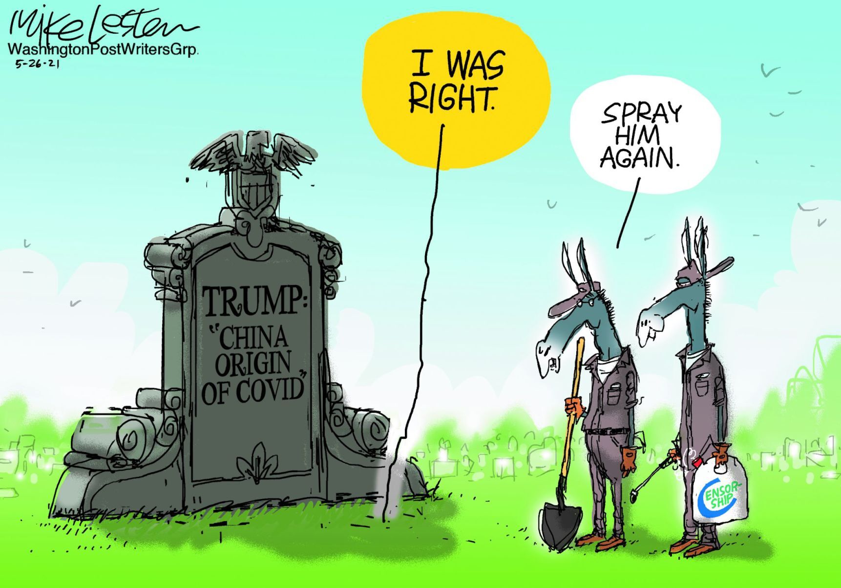 Mike Lester cartoon